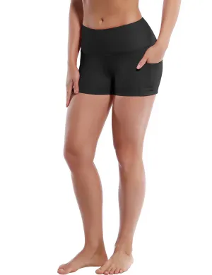 2.5" Side Pockets Biking Shorts black_Biking