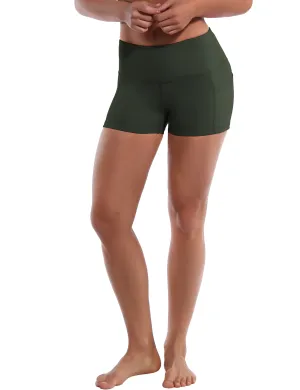 2.5" Side Pockets Golf Shorts olivegray_Golf