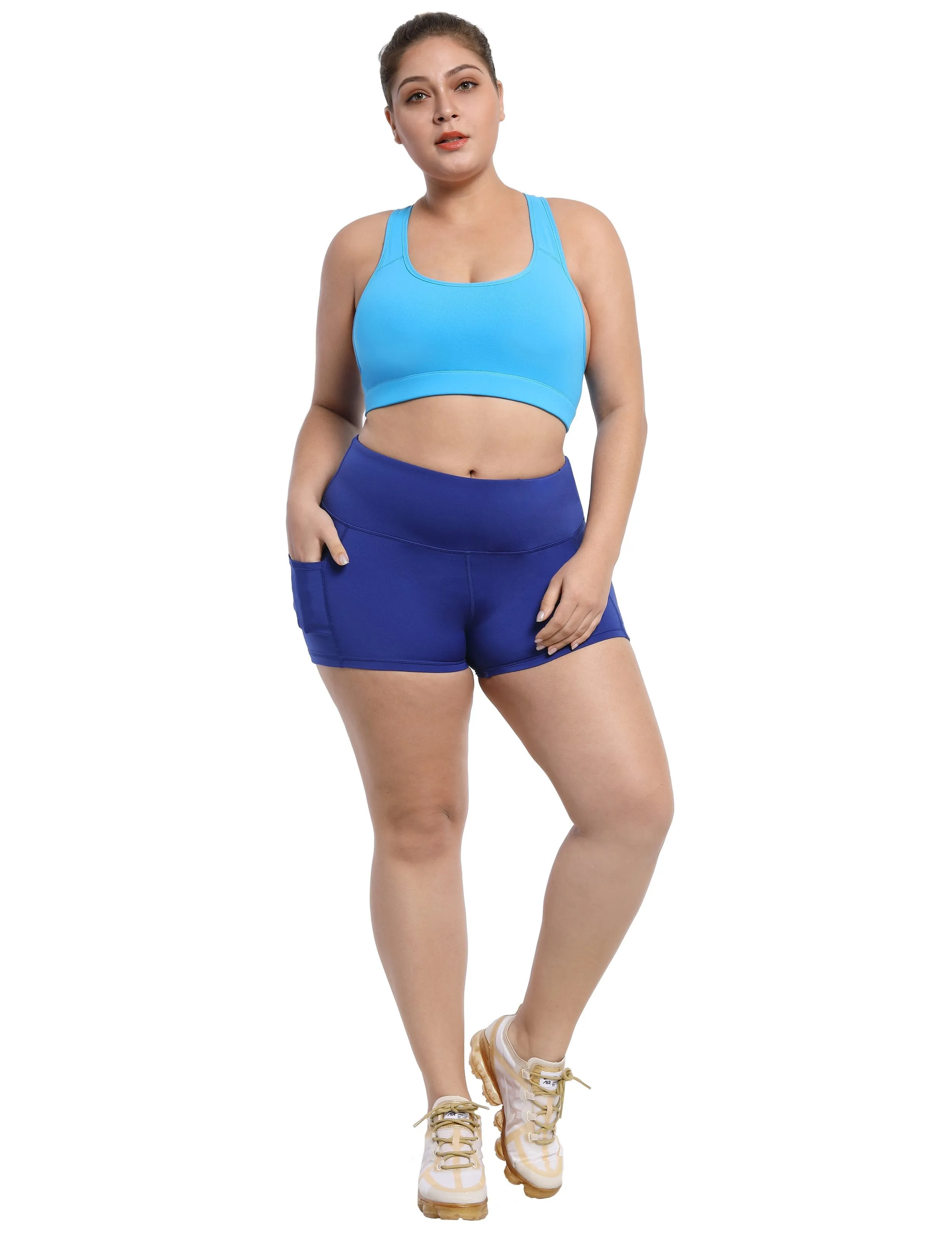 2.5" Side Pockets Jogging Shorts navy ins_Jogging