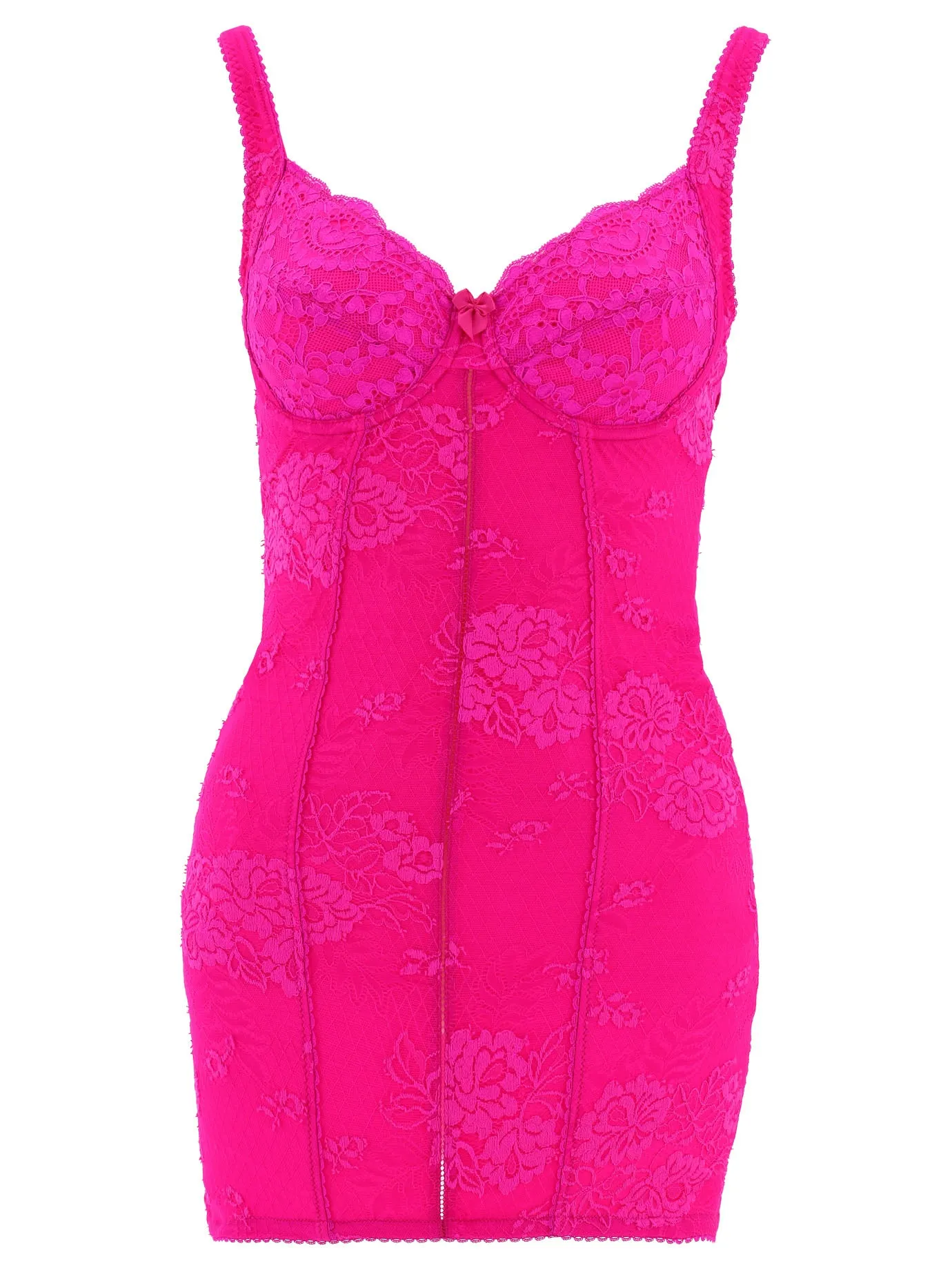 Balenciaga Floral Jacquard Lingerie Dress