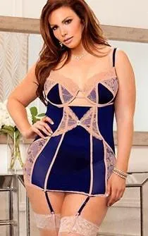 Blue Sapphire Chemise Plus Size