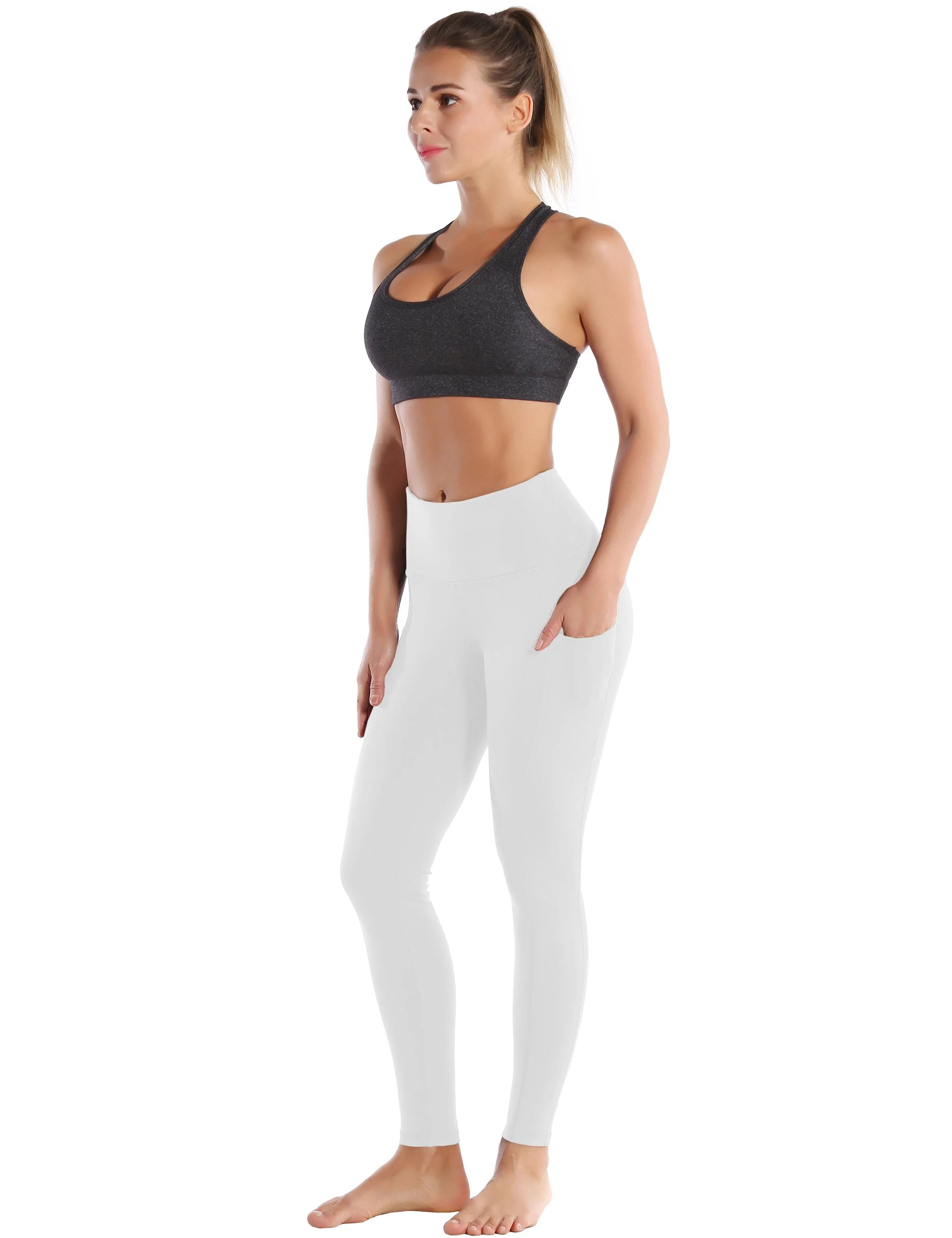 Hip Line Side Pockets Biking Pants lightgray ins_Biking