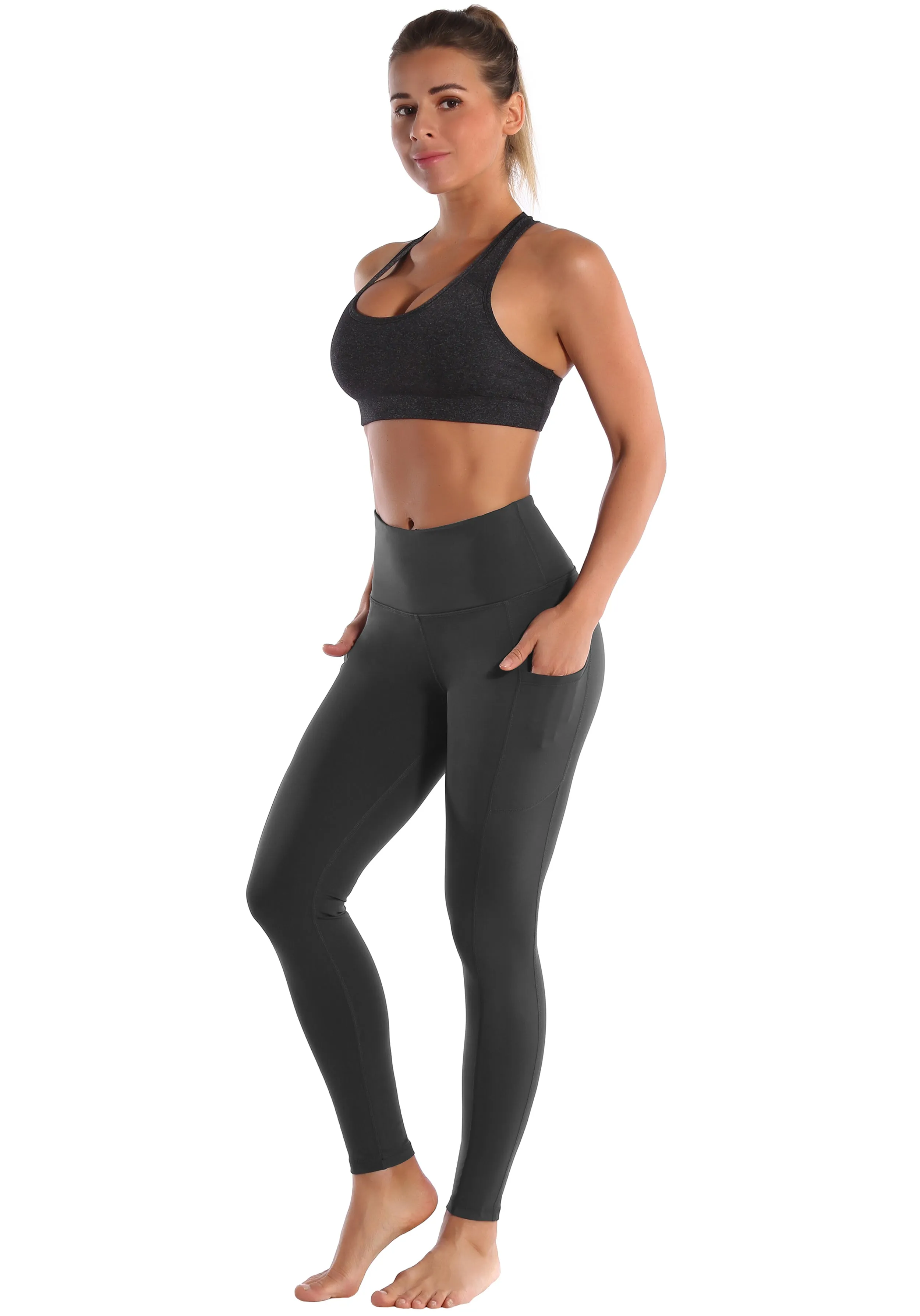 Hip Line Side Pockets Biking Pants shadowcharcoal_Biking