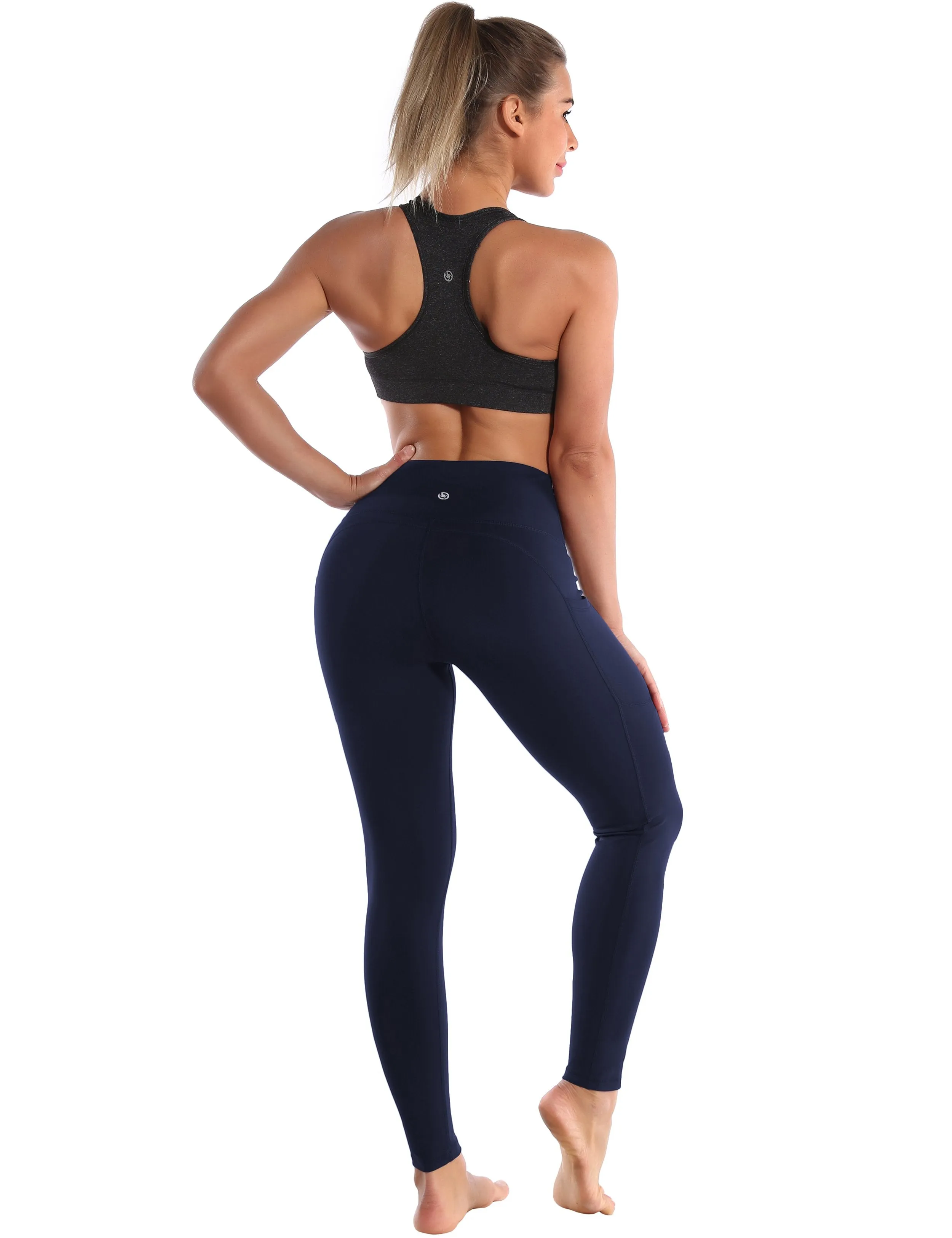Hip Line Side Pockets Gym Pants darknavy ins_Gym