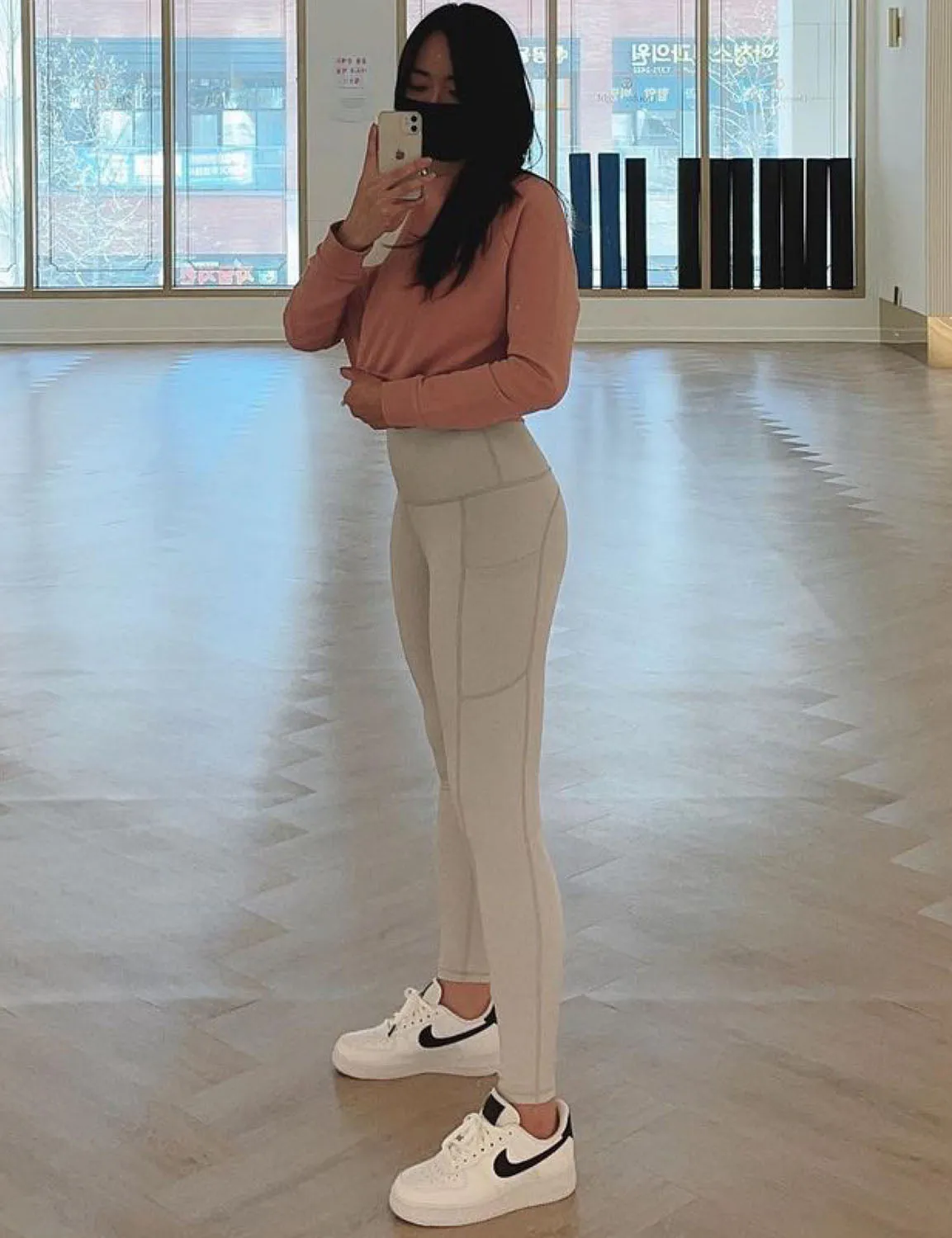 Hip Line Side Pockets Pilates Pants lightgray ins_Pilates
