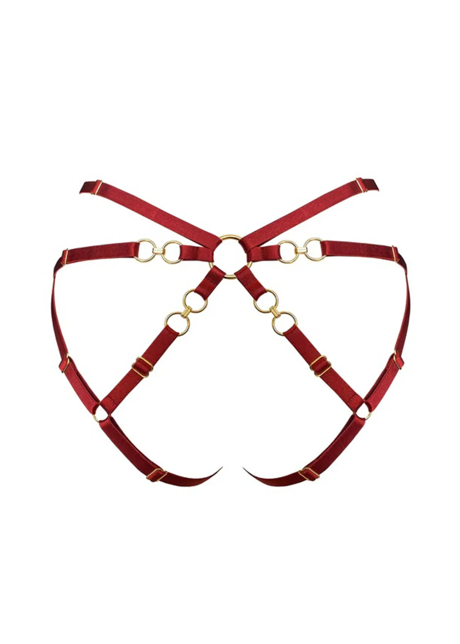 Kleio Open Back Brief (Burnt Red)