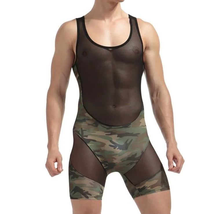 Mesh Camo Bodysuit