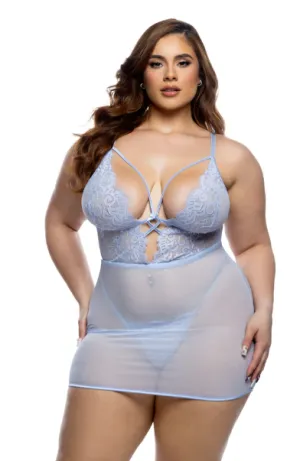 Paradise Bloom Chemise 2PC Set - LI802