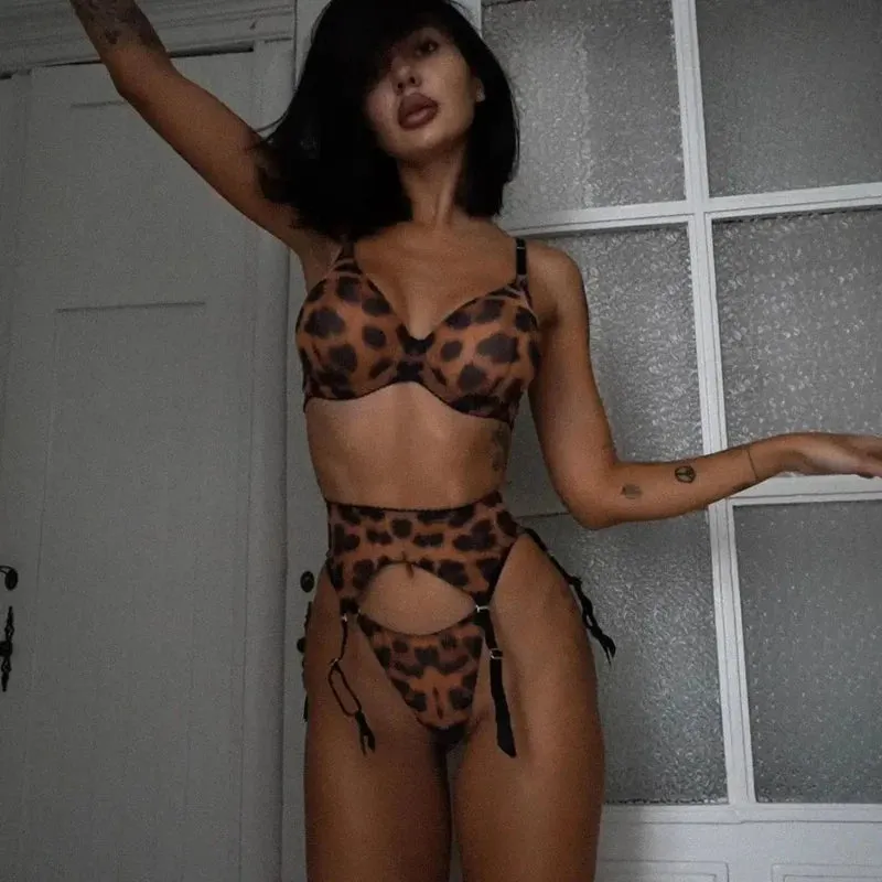 #PB Toucheart 6-piece Push-Up Bra and Stockings Set