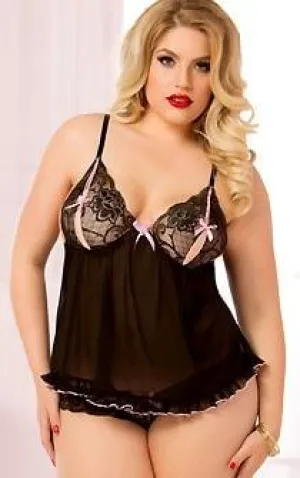 Ruffled Love Babydoll Plus Size