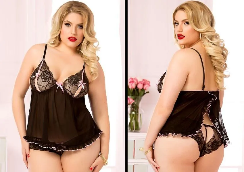 Ruffled Love Babydoll Plus Size