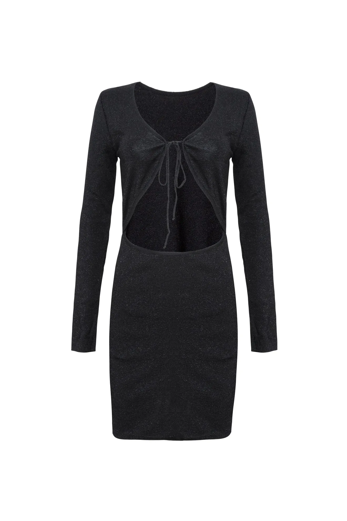 SPACE DRESS BLACK LUREX